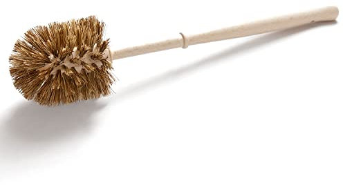 Chinchilla® Escobilla de Inodoro de Madera de Haya, Fabricado en Alemania, Cepillo de Inodoro con cerdas de Fibra Natural y Mezcla de Coco, Cepillo de Inodoro para Limpieza y Limpieza