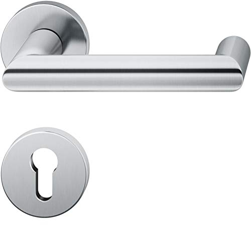 FSB Drückergarnitur 12 1016 ASL auf Rosette PZ, Edelstahl matt