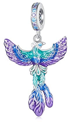 Charme pendentif en argent sterling pour bracelets Pandora, breloques en forme de phénix, cadeau pour femmes et filles