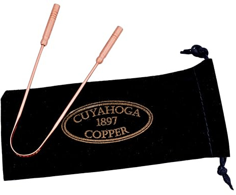Cuyahoga Copper - Pure Copper Tongue Cleaner – 100% Pure Copper - Natural Tongue Scraper for Optimal Oral Hygiene