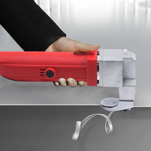 Loobiiny Blechschere Elektrisch 500W Blechschneider Metallschere FüR 1.5-2.5mm Metallplatten Elektrische Schere Mit 2 ErsatzkohlebüRsten MüHeloses Schneiden Blechknabber