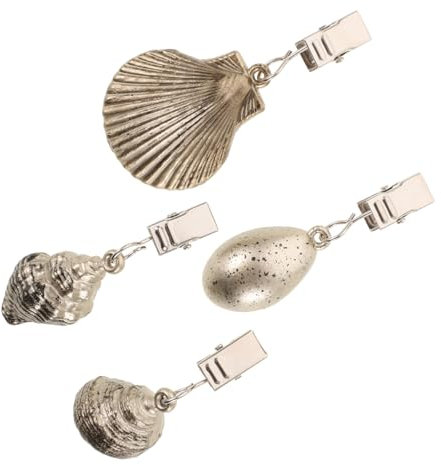 LIGIGWASH 4pezzi Clip per Tovaglie Design Creativo in Lega di Zinco da Pesi Riutilizzabili per Tovaglie da Esterno e Banchetti