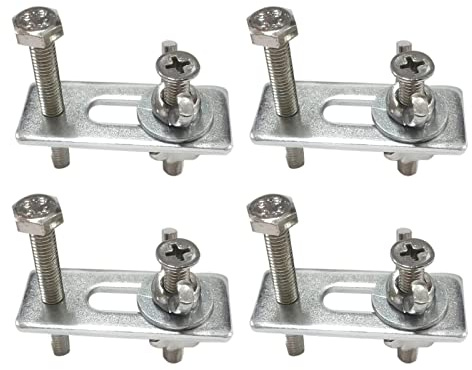 4x Morsetti Fissaggio Con Binario A T Capacità Tenuta Piastra Pressione Antiscivolo Per Carichi Pesanti Da Tavolo Macchina Incidere Lavorazione Del Legno