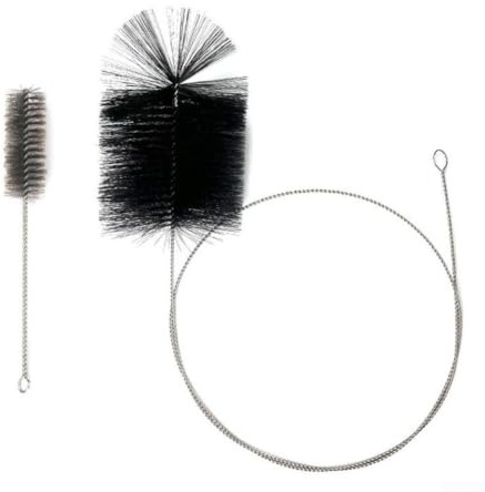 Kaminbesen Set mit 15cm Bürste und 1,8m Schubstange für Kamin, Rauchabzug, Ofen und Kesselk Reinigung