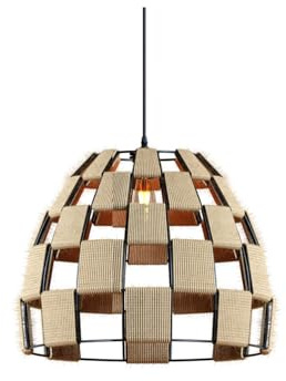 Modern Natural Tapered Woven Rope Ceiling Light Shade | Pendant Lights, Home Décor & Improvement Essential | 320mm Shade Width