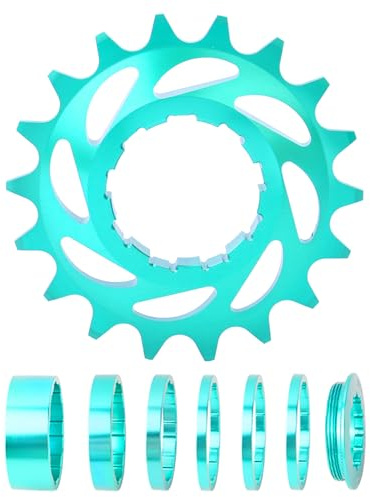 TQUXNGA Set di ruote libere a velocità singola 16T 18T con distanziatore per conversione biciclette Set di conversione a velocità singola