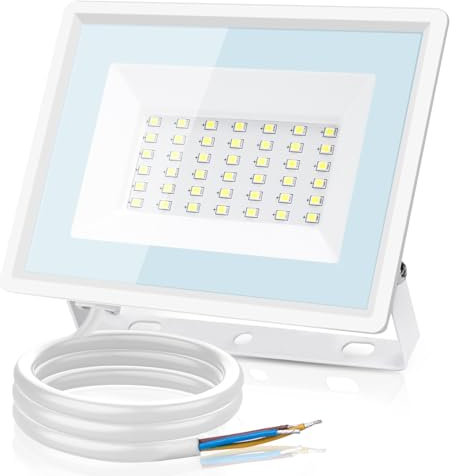 Aigostar LED Strahler Außen 20W,1650LM Superhell LED Fluter,IP65 Wasserdicht Außenstrahler,6500K Kaltes Weiß Scheinwerfer Wandleuchtefür Garten,Innenhöfe,Garage,Hotel