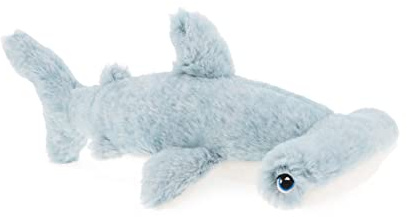 KEELECO SE2097 - Peluche 100% riciclato, giocattolo ecologico per bambini, peluche squalo martello, 25 cm