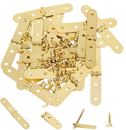 Bisagras plegables de 20 unidades, 270 grados, con tornillos, bisagra de puerta, bisagra para muebles, para armario, ventana, mesa plegable, armario, caja de madera