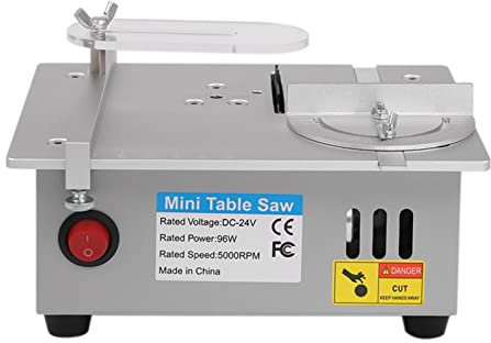 Tischsäge Tischkreissäge, Mini Tischkreissägen Präzise Schnitte Handgefertigte Banksäge mit Einstellbarem Netzteil und 63mm HSS Kreissägeblatt