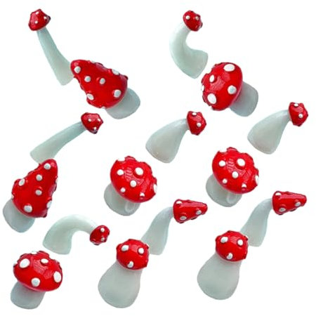 PHENOFICE Statue De Champignon Micro Décoration De Jardin Féérique Ornement De Champignon Petite