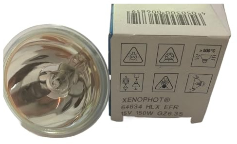 Wikene HLX 64634 Xenophot 15V150W GZ6.35 EFR Bulb,HLX64634 15V 150W Microscope Endoscope Light Source Halogen Lamp Replace