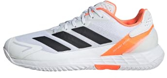 adidas Men's Defiant Speed 2 Tennis, White/Black, 10