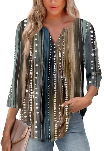 TOFOTL Blusa Donna Magliette Estate a Righe Basic Team Bride Running Camicia Curvy Termica Top Estivi Maglietta Corta Donna Primaverile Sportiva Abbigliamento Palestra 08-Marrone Chiaro XXL