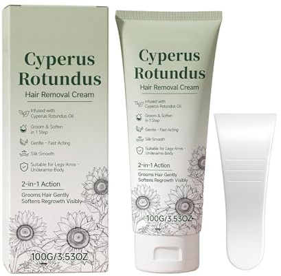 Cyperus Rotundus Crema Depilatoria, Fórmula Para Piel Sensible, 100 G, Crema Depilatoria Corporal, Removedor De Corporal, Fórmula Acondicionadora Profunda, Para Piernas, Pecho, Vientre, Axilas,