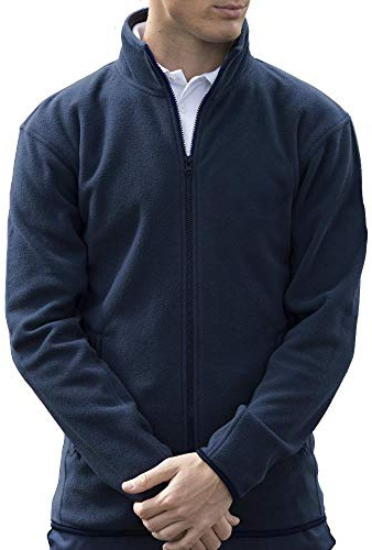 PRO RTX Pro Micro Fleecejacka | Lätt arbetsjacka för män | Mångsidig jacka för män i många färger | Vårjacka i storlekarna S M L XL XXL 3XL 4XL 5XL 6XL 7XL, Marinblå, 4XL