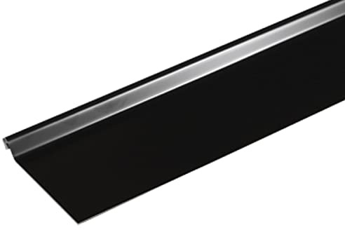 Bande de rive astragale ALUMINIUM NOIR - 2M - Dimension du profilé 180 mm