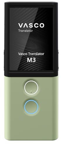 Vasco Translator M3 Sprachübersetzer | Übersetzungsgerät | Übersetzt lebenslang gratis | 70+ Sprachen | Spracheingabe und Sprachausgabe | Foto Übersetzer | Farbe: Green Forest