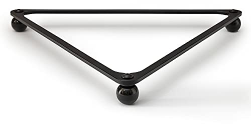L'intention qui compte Triangle de Billard américain - Delta Pool Rack Pro Design Fin en Aluminium anodisé Noir sur Boules bakélite pour Billes 57,2mm