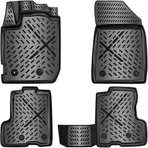 ELMASLINE 3D Gummimatten für Dacia Duster 2. Gen. 2021-7/2024 | 4x2 | Fußmatten Set mit hohem Rand - Zubehör