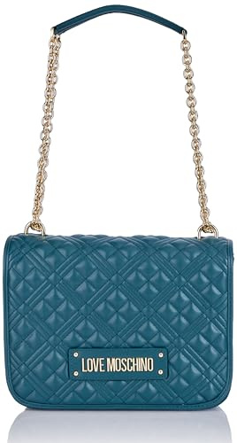 Love Moschino, BORSA A SPALLA Donna, Smeraldo, Taglia unica