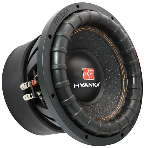 H YANKA BSP-15-2 15 Inch Subwoofer – 3200W Max Power, 3 Dual Voice Coil, 2 Ohm, Car Audio Subwoofer, Black Aluminum Basket, Paper Cone, Deep Bass for Cars