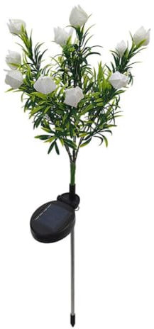 anso Lampe solaire LED étanche en forme de fleur pour jardin, cour, paysage - Lampe décorative simulée Nepenthes (lumière colorée)