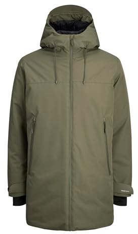 JACK & JONES Jcofusion Technical Parka SN, Grape Leaf, L, Foglia di Vite, L