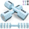 Sportneer Verstellbare Hanteln Frauen Set: Hanteln Set je 1-2,5 kg Gewichte, 4-in-1 Adjustable Hexagon Dumbbell Set, Kurzhanteln 2er Set für Fitness, Home Gym, Krafttraining, Geschenk (Aquablau)
