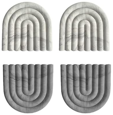 Salvamanteles de Silicona, Sostenedor de Pote de Silicona Estera Antideslizante, Protector Mármol para Sartenes, Resistente Al Calor, Protector Antiapilamiento para Ollas, Tazas y Otras Decoraciones