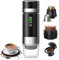 Aischen Cafetera Portátil para Coche, Cafetera de Viaje con Calentamiento Eléctrico USB-C, Compatible con Cápsulas NS y Café Molido,80ml Minicafetera para Camping,Oficina y Senderismo
