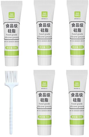 O Set De Grasa De Anillo - Grasa De Silicona De La Piscina | Grifo O Lubricante De Anillo, Grasa De Filtro De Agua 5x, Lubricante De Alimento De Múltiples Usos Para Cartuchos De Grifo