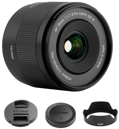 Viltrox AF 15 mm F1.7 vidvinkelobjektiv x fäste, autofokus APS-C vidvinkellins med stor bländare för Fijifilm X-Mount-kameror