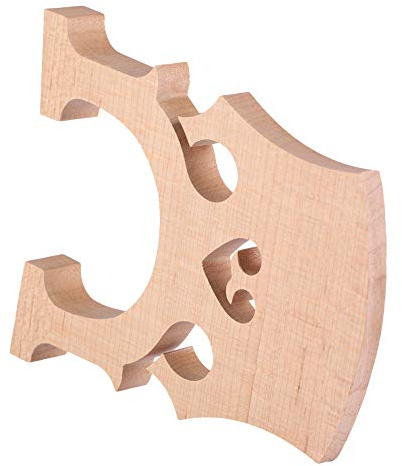 Dilwe Maple Wood Cello Bridge Replacement Accessory, with Solid Sound Transmission for 1/2 1/4 1/8 Cellos (Cello piano code 1/2)
