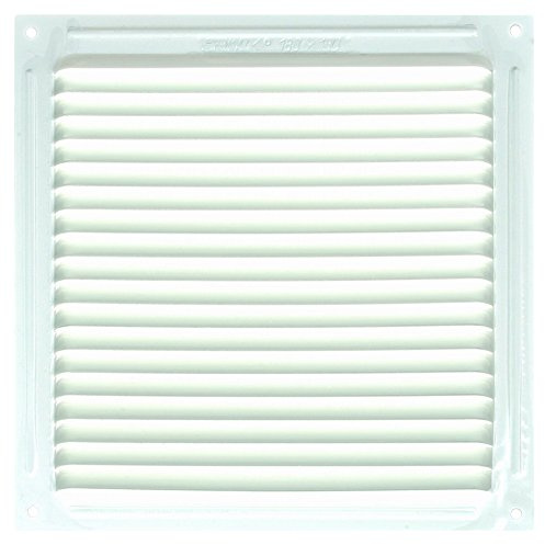 Brinox B72530D - Rejilla de ventilación (18 x 18 cm) color lacado blanco