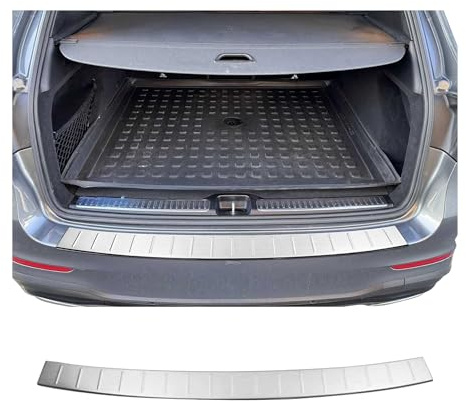 OMAC Ladekantenschutz Stoßstangenschutz kompatibel mit Mercedes GLC X253 2015-25 Chrom Gebürstet