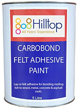 Carbobond Felt Adhesive Solution Paint for Bonding Roofing Felts (5 Ltrs)
