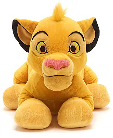 Disney Store peluche ufficiale grande per bambini Simba, Il Re Leone, 45 cm, personaggio di peluche con dettagli ricamati e finitura morbida