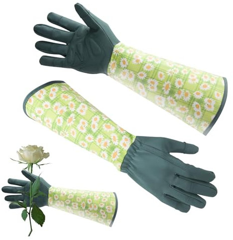 DASHIELL Rosenschnitthandschuhe, dornensicher, Rosenschnitthandschuhe für Männer und Frauen, Langarmhandschuhe mit Unterarmschutz, Atmungsaktive Arbeitshandschuhe für Garten-, Garten- und