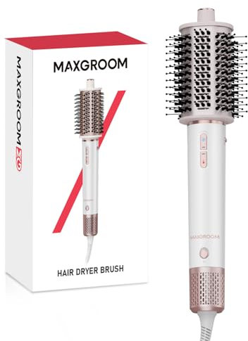 MAXGROOM Cepillo Secador De Pelo,Cepillo Pelo Eléctrico,Cepillo Moldeador De Pelo,Cepillo De Aire Caliente Cepillo Secador De Pelo Peine Secador De Pelo