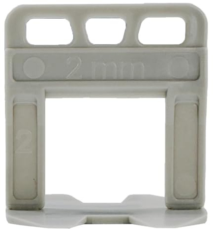 Karl Dahm® Lasche 2 mm, 0-15 mm für Keile-Nivelliersystem – Präzise Lösung für Perfekte Fliesenverlegung – 100 Stück (Art.-Nr. 11092)