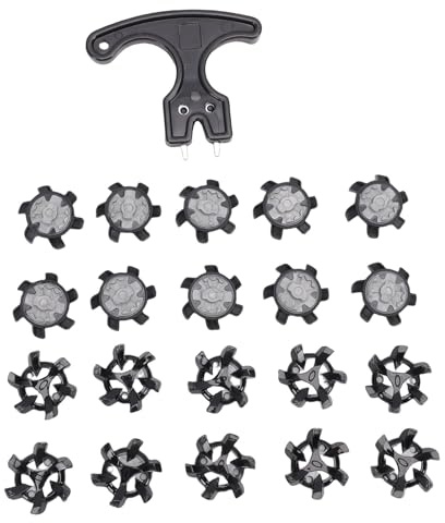 Generic Remplacement des Crampons de Chaussures avec Traction Améliorée pour Le Golf, 20 Pointes de Chaussures pour Hommes et Femmes