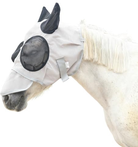 Leberna Mesh Fliegen Maske Mit Ohren Nase UV Schutz Voll F¨¹r Warmblut