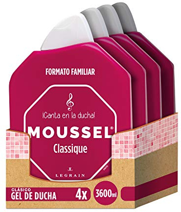 Moussel - Gel Ducha Clasico, Pack de 4x900ml