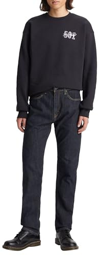 Levi's Men's 505 Regular Fit Jeans, Dark Rinse, 36W / 32L