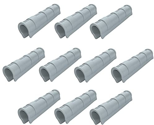 AERZETIX - C51150 - Lot de 10 colliers de serrage pour tuyau 3/4'' 24mm pour serre - clips de fixation pour bâche/film de serre de jardin - longueur 155mm - en plastique