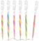 Amaxiu 6 Pack Regenbogen Glitter Gel Stifte, Mischen von 3 Farben Stifte Neon Gel Pen Doodle Dazzle Marker farbigen Stift für Kinder Erwachsene Malbuch Zeichnung Doodling Crafts Scrapbook (Glitzer)