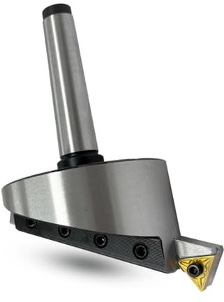 MachEl 2MT Shank (M10 x 1.5 mm) 3-Inch (75 mm) Fly Cutter for Milling & Lathe Machines – Indexable Tool with Replaceable Carbide Insert