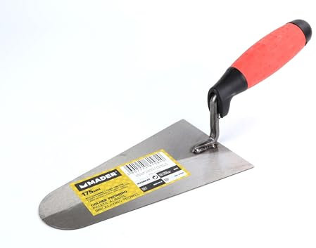 Paleta albañil - acero carbono, 175 mm, resistente y durable, ideal para aplicar mortero y nivelar superficies de construcción.*