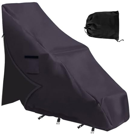 Teksome Housse de chaise de piscine, tissu Oxford 600D imperméable, protection contre le soleil pour pelouse, terrasse, plage, terrasse, jardin